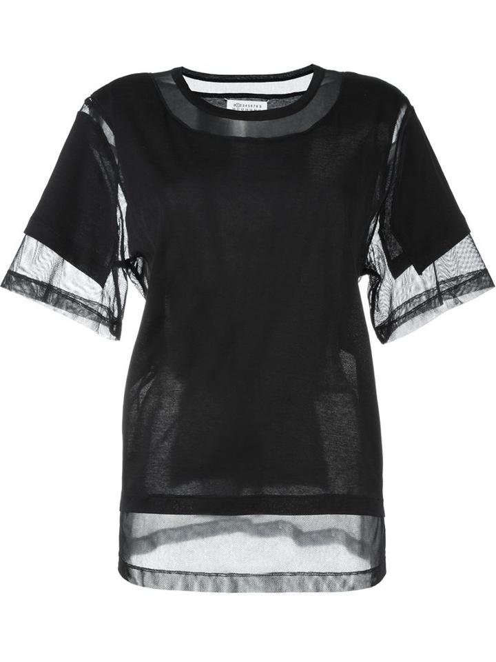 Maison Margiela Panelled Mesh T-shirt