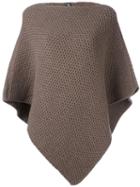 Eleventy Knitted Cape, Women's, Size: Medium, Brown, Cashmere/merino