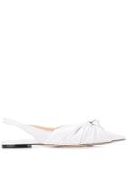 Jimmy Choo Annabell Slingback Flat Pumps - White