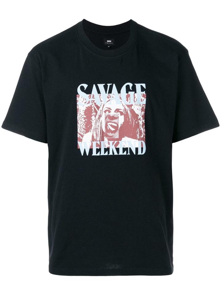 Edwin Oversized Printed T-shirt - Black