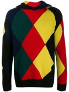 Pringle Of Scotland Reissued Diamond Knit Hoodie - Black
