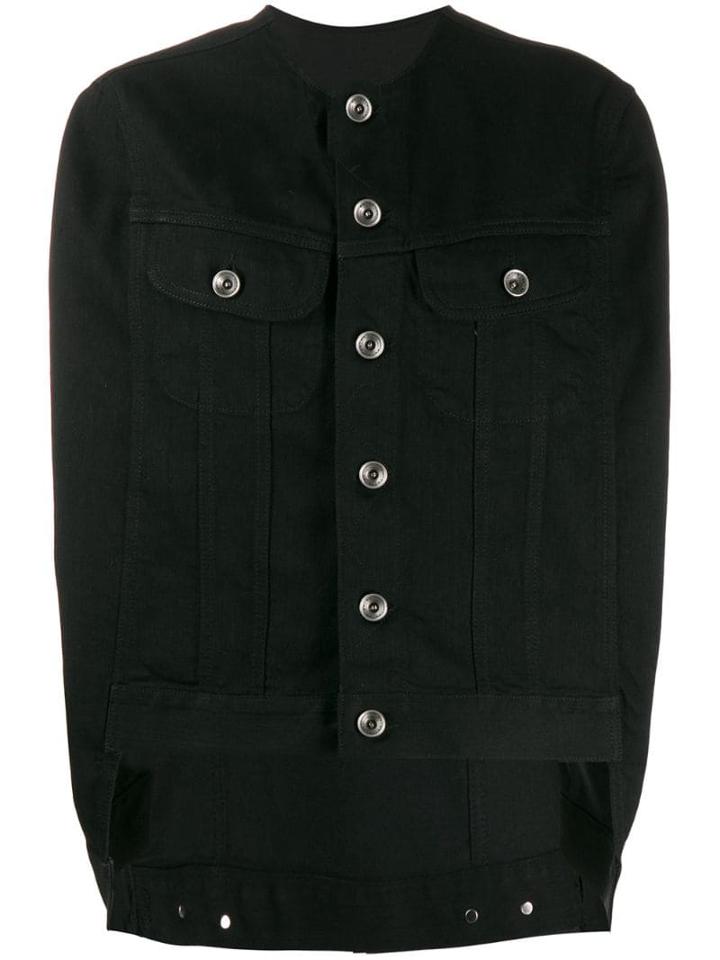 Maison Margiela Sleeveless Arm Holes Jacket - Black