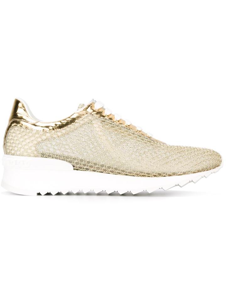 Casadei Metallic Mesh Sneakers