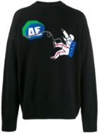 Ader Error Astronaut Knit Boxy Fit Sweater - Black