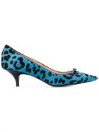 No21 Leopard-print Kitten Heels - Black