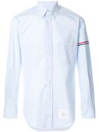 Thom Browne Tri-stripe Banded Sleeve Shirt - Blue