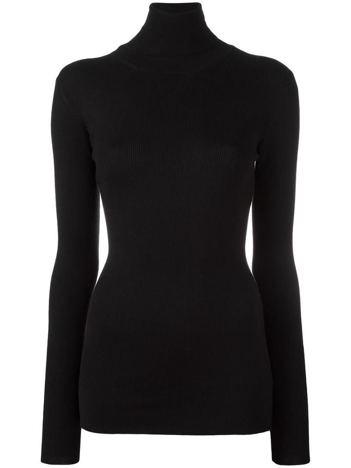 Dolce & Gabbana Roll Neck Jumper, Women's, Size: 40, Black, Silk/cashmere
