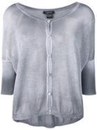 Avant Toi Cropped Sleeve Cardigan - V00475