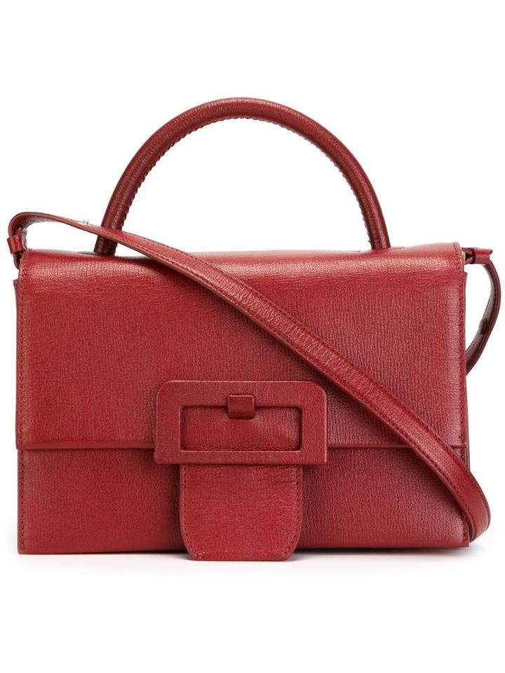 Maison Margiela Buckle Detail Shoulder Bag, Women's, Red
