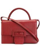 Maison Margiela Buckle Detail Shoulder Bag, Women's, Red