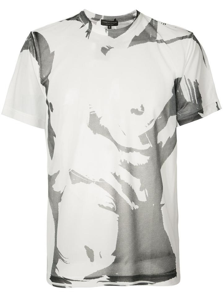 Comme Des Garçons Homme Plus - Pigment Dyed T-shirt - Men - Polyester - L, White, Polyester