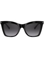 Valentino Eyewear Signature Stud Square Frames Sunglasses - Black