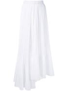 Brunello Cucinelli Pleated Maxi Skirt - White