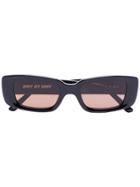 Dmy By Dmy Preston Rectangular Sunglasses - Black