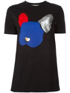 Être Cécile Dog Print T-shirt, Women's, Size: Medium, Black, Cotton