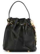 Moschino - Logo Bucket Crossbody Bag - Women - Leather/nylon - One Size, Black, Leather/nylon