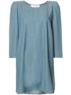 The Great Denim Shift Dress - Blue