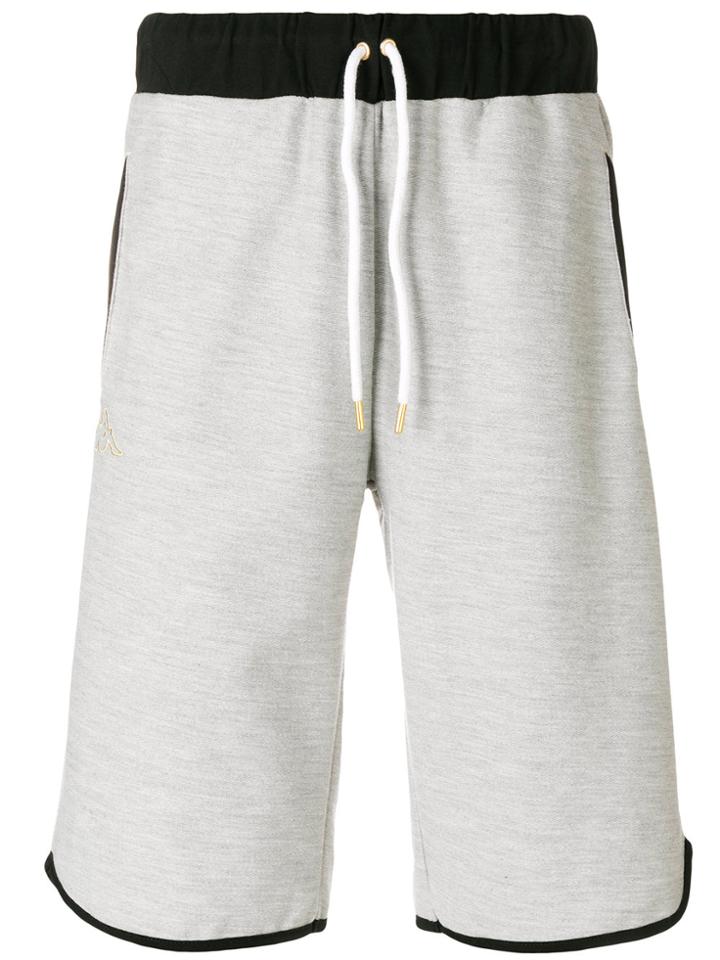 Kappa Contrast Trim Shorts - Grey