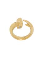 Stephen Webster 18kt Yellow Gold Hammerhead Diamond Ring - Metallic