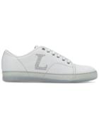 Lanvin Perforated Logo Sneakers - Grey