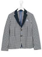 Tagliatore Junior Checked Blazer, Boy's, Size: 10 Yrs, Blue