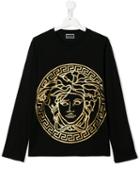 Young Versace Teen Medusa Head T-shirt - Black