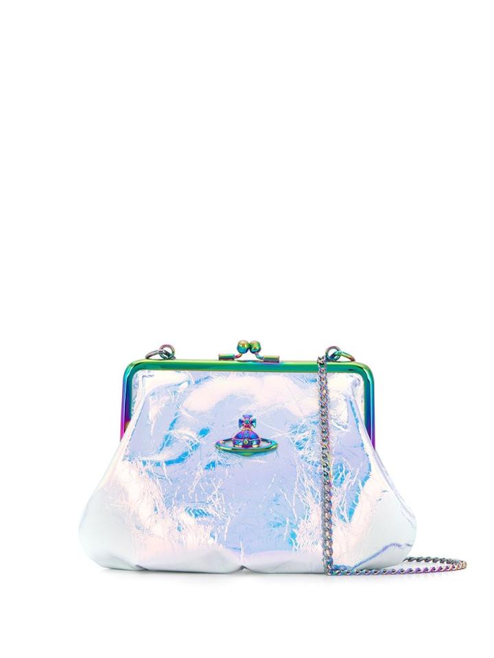 Vivienne Westwood Iridescent Cross Body Bag - Blue