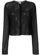 Moschino Vintage Scalloped Trim Blouse - Black