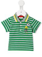 Fendi Kids - Striped Polo Shirt - Kids - Cotton - 18 Mth, Grey