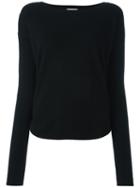 Le Kasha Cashmere Crew Neck Jumper, Women's, Size: Large, Black, Cashmere