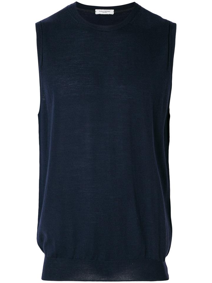 Paolo Pecora Sleeveless Sweatshirt - Blue