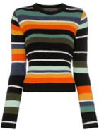 The Elder Statesman Tes Striped Cashmere Top - Multicolour
