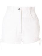 Chanel Pre-owned Cc Logos Side Bow Shorts - White