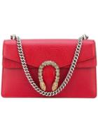 Gucci - Dionysus Shoulder Bag - Women - Cotton/calf Leather - One Size, Red, Cotton/calf Leather