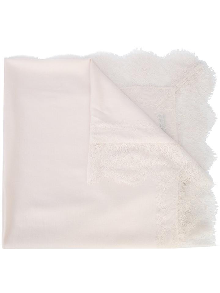 Marc Cain Lace-trimmed Scarf - Pink & Purple