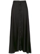 Amir Slama Silk Long Skirt - Black