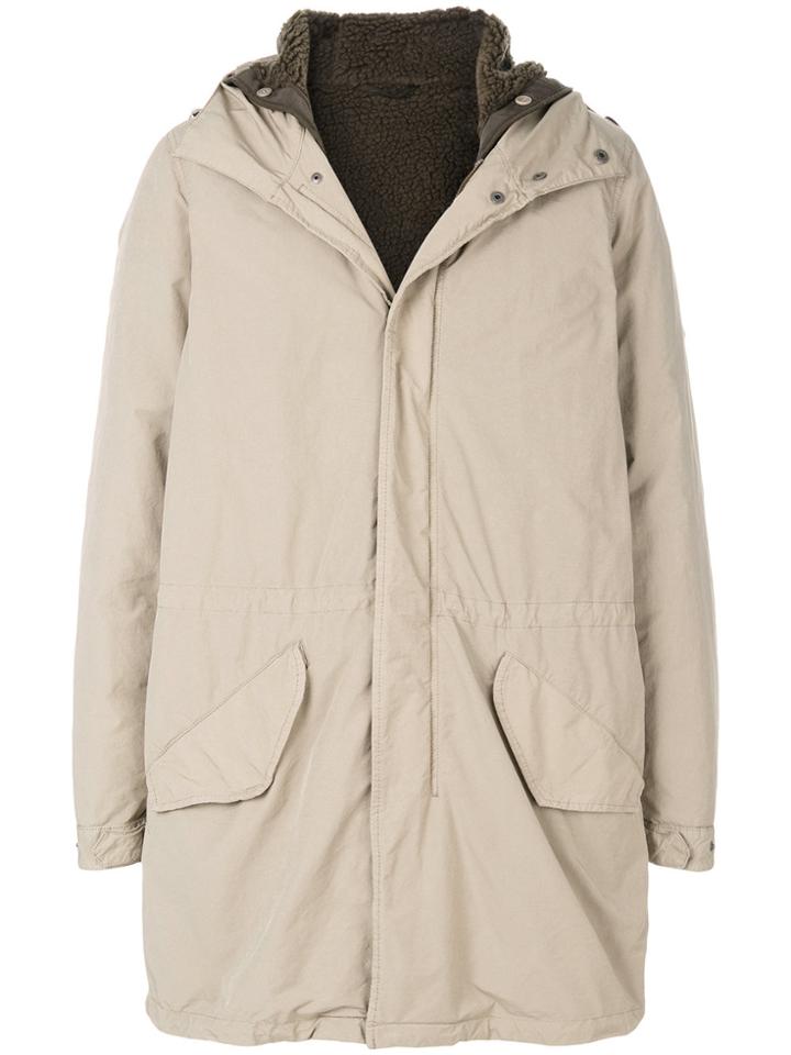 Aspesi Hooded Coat - Nude & Neutrals
