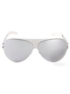 Mykita Franz Sunglasses, Adult Unisex, Grey, Steel