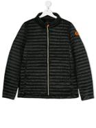 Save The Duck Kids Zipped Padded Jacket - Black