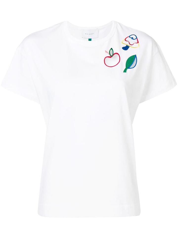 Mira Mikati Embroidered T-shirt - White