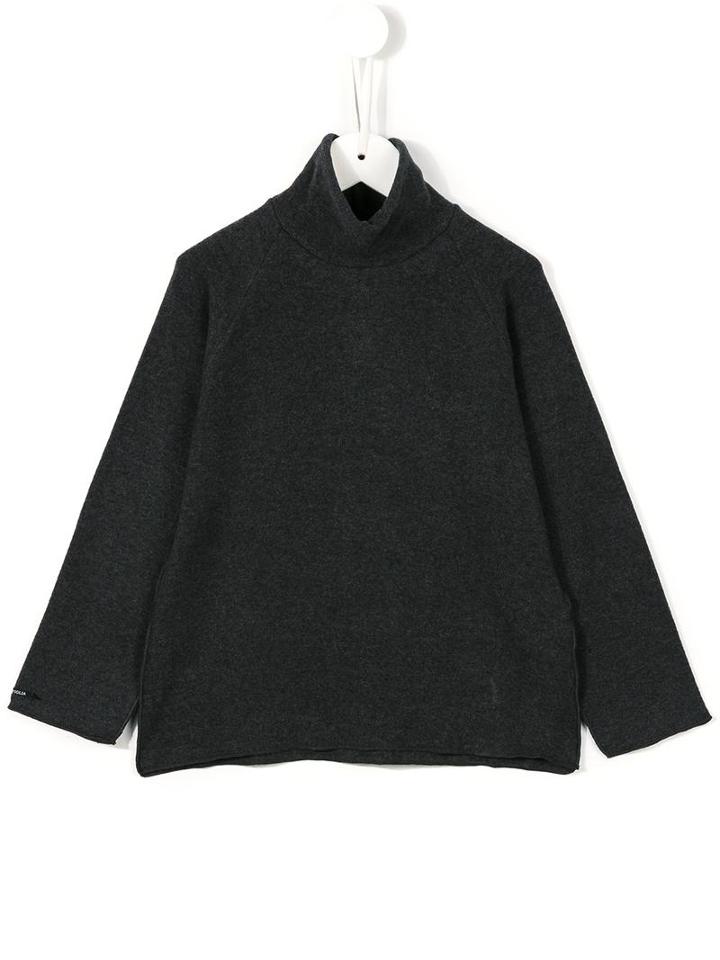 Album Di Famiglia Roll Neck Jumper, Boy's, Size: 6 Yrs, Grey