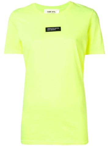 Circus Hotel Hotel Patch T-shirt - Yellow