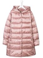Save The Duck Kids Teen Hooded Padded Coat - Pink