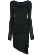 Thom Krom Thumb Hole Asymmetric Hem Dress, Women's, Size: Small, Black, Viscose