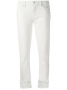 Citizens Of Humanity Straight Jeans, Women's, Size: 25, White, Cotton/polyurethane