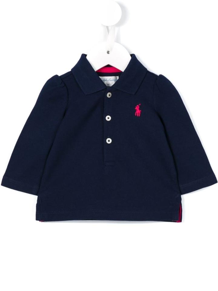 Ralph Lauren Kids - Logo Polo Shirt - Kids - Cotton - 9 Mth, Blue