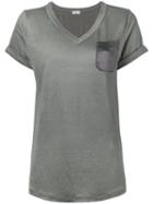Brunello Cucinelli Loose-fit T-shirt, Women's, Size: Xxl, Grey, Silk/linen/flax