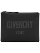 Givenchy Logo Print Pouch, Men's, Black, Polyamide/polyurethane/cotton