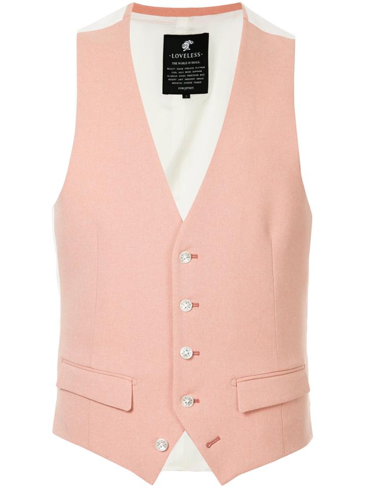 Loveless Classic Fitted Waistcoat - Pink & Purple