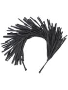 Gigi Burris Millinery - Fringed Hairband - Women - Raffia - One Size, Black, Raffia